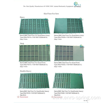 Durable Pig Slat Floor Plastic Composite BMC Floor